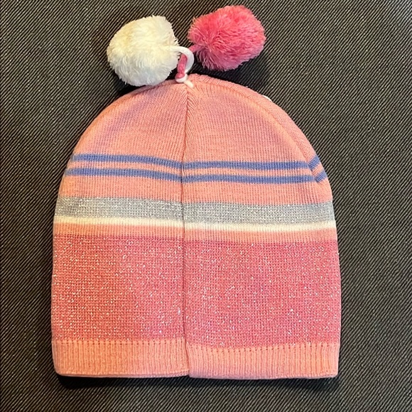 Pink Strawberry Shortcake Beanie with Pom Poms NWT - Picture 2 of 3
